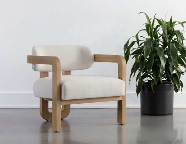 Madrone Lounge Chair - Rustic Oak - Image 2